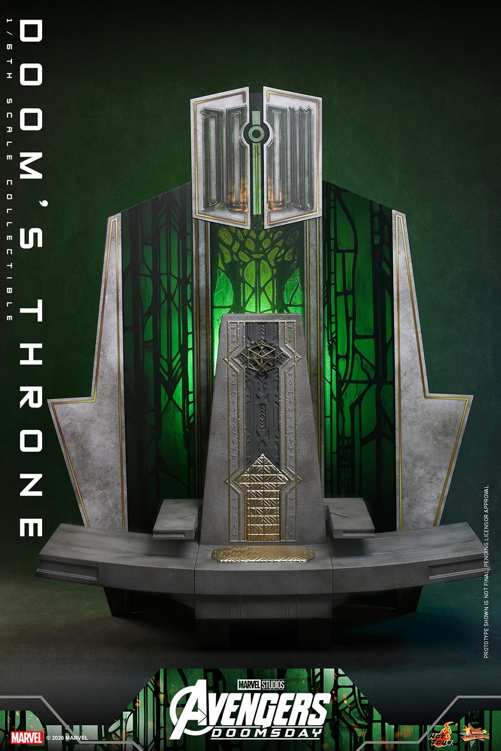 Pre-Order Hot Toys Marvel Avengers Doomsday Doom's Throne Sixth Scale Accessory ACS016